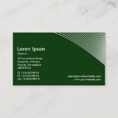 Curven - wit op donkergroen 003300 visitekaartje (Achterkant)