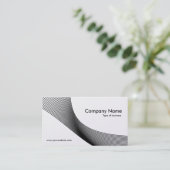 Curven - zwart op wit (goud) visitekaartje (Staand voorkant)