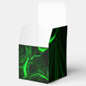 Curves and folds green nickeled on dark background bedankdoosjes (Geopend)