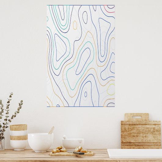 Curves Poster (Keuken)