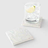 Curves Stenen Onderzetter (Zijkant)