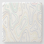 Curves Stenen Onderzetter (Voorkant)