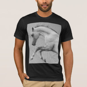 Curvet Paard Mannen Bella+Canvas Korte Mouw T-shirt