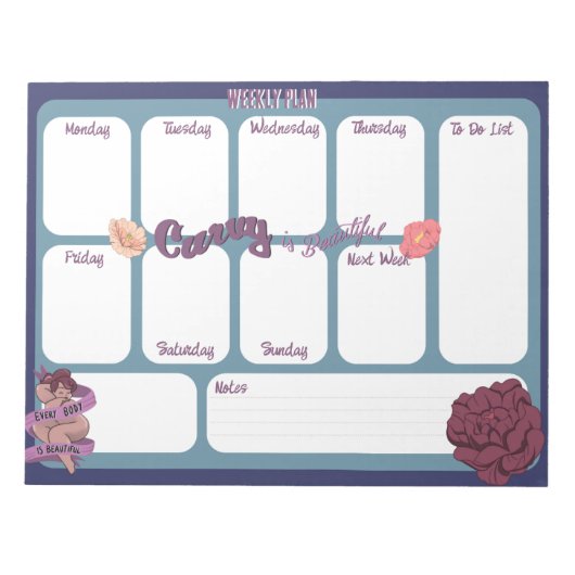 Curvey is prachtig notitieblok (Voorkant)