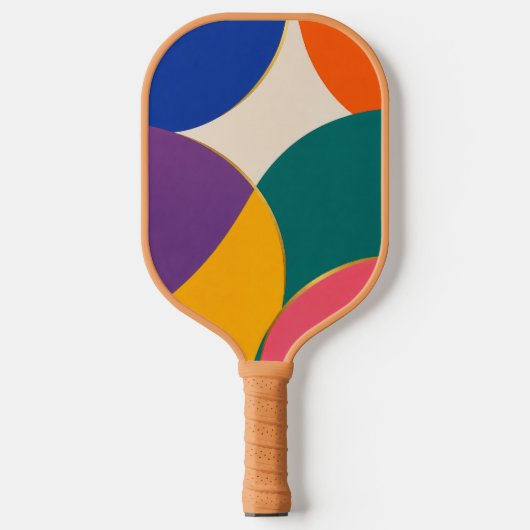 Curvilineaire Odyssee Moderne Kunst Abstract Pickl Pickleball Paddle (Voorkant)
