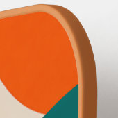 Curvilineaire Odyssee Moderne Kunst Abstract Pickl Pickleball Paddle (Links Detail)