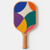 Curvilineaire Odyssee Moderne Kunst Abstract Pickl Pickleball Paddle (Achterkant)
