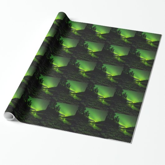 Curving Aurora Cadeaupapier (Uitgerold)