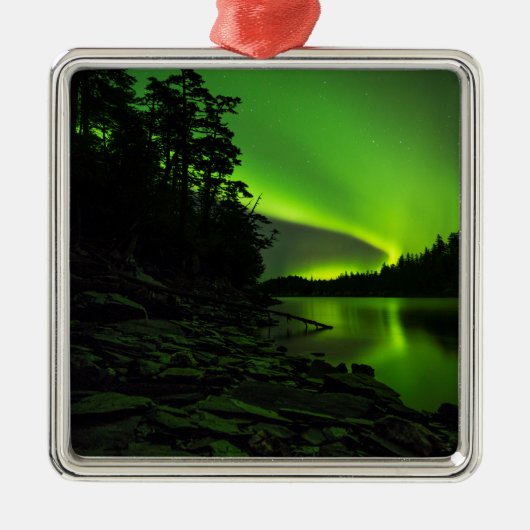 Curving Aurora Metalen Ornament (Voorkant)