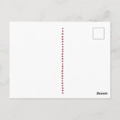 Curving Berry Leaf-spray op kerstfeestdag Briefkaart (Achterkant)