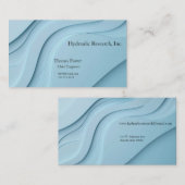 Curving formulieren in blauw met kopieerruimte visitekaartje (Voorkant / Achterkant)