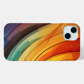 Curving ontwerp in regenboogkleuren Case-Mate iPhone case (Achterkant (horizontaal))