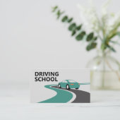 Curving Road - Driving School Visitekaartje (Staand voorkant)