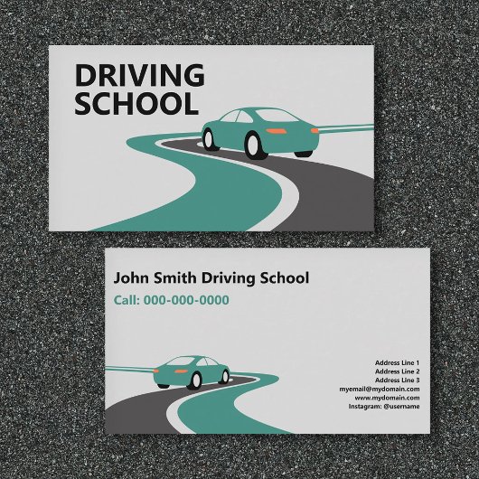 Curving Road - Driving School Visitekaartje