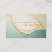 Curving vormen achtergrond in subtiele kleuren visitekaartje (Achterkant)