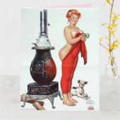 CURVY BARE BILLEN HILDA  KERSTKAART KAART (Gele Bloem)