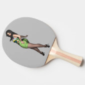 CURVY BIG BOTTOMED LADY PING PONG PADDLE TAFELTENNISBATJE (Zijkant)