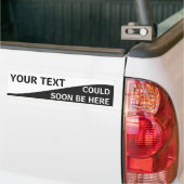 Curvy Black en White Sjabloon Bumpersticker (Op Truck)