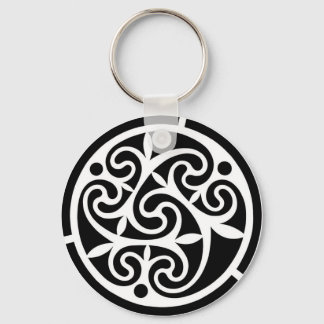 Curvy Black en White Sleutelhanger