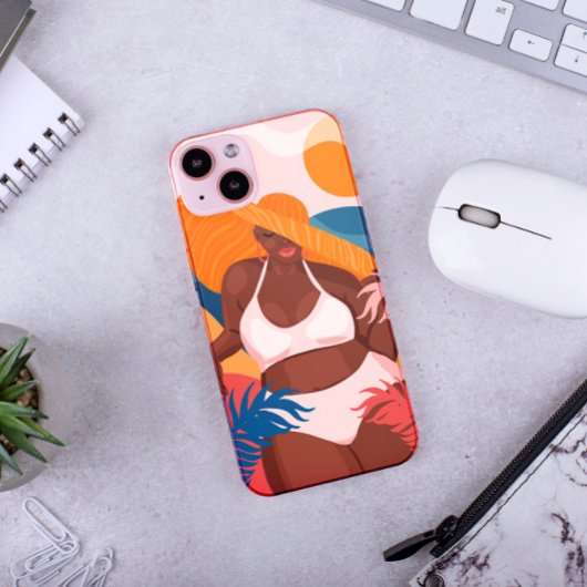 Curvy Black Woman, klaar voor bedekking Case-Mate iPhone Case