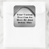 Curvy Brushed Metal Look Stickers (Tas)