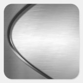 Curvy Brushed Metal Look Stickers (Voorkant)