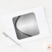 Curvy Brushed Metal Look Stickers (Envelop)