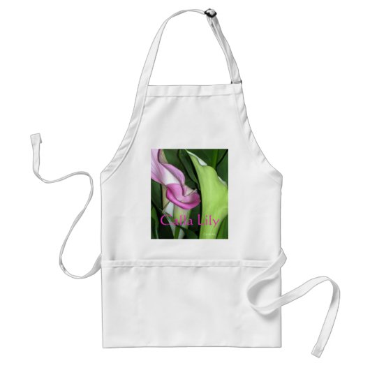 "Curvy Calla Lily" Apron Standaard Schort (Voorkant)