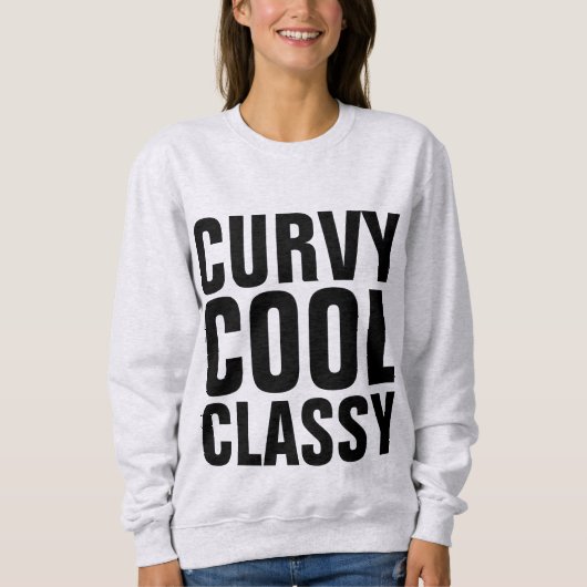 CURVY COOL CLASSY Dames T-shirts (Voorkant)