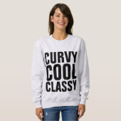 CURVY COOL CLASSY Dames T-shirts (Voorkant volledig)