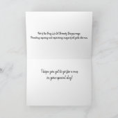 Curvy Girl Runner met Plait Birthday Card Kaart (Binnen)