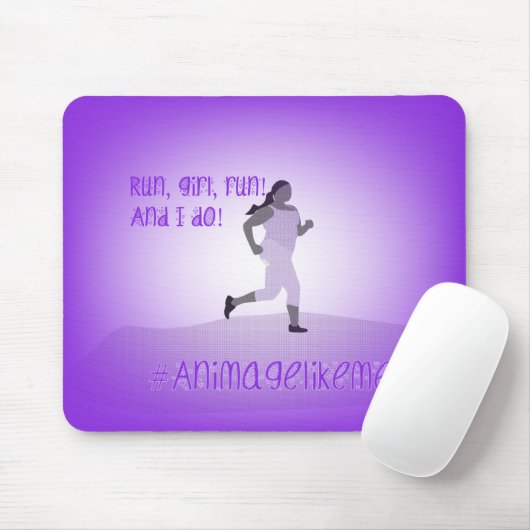 Curvy Girl Runner Mouse Mat Muismat (Met muis)