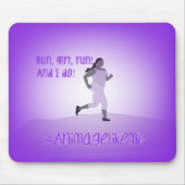 Curvy Girl Runner Mouse Mat Muismat (Voorkant)