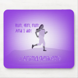 Curvy Girl Runner Mouse Mat Muismat