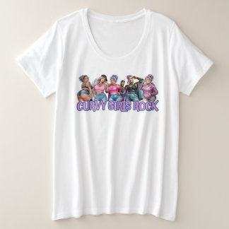 Curvy Girls Rock Grote Maat T-shirt