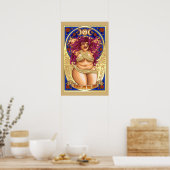 Curvy Goddess houdt altijd van je lichaam poster m (Keuken)