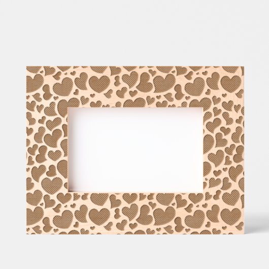 Curvy Hearts geëtst Afbeelding Lijst Gegraveerde Lijstjes (Voorkant)