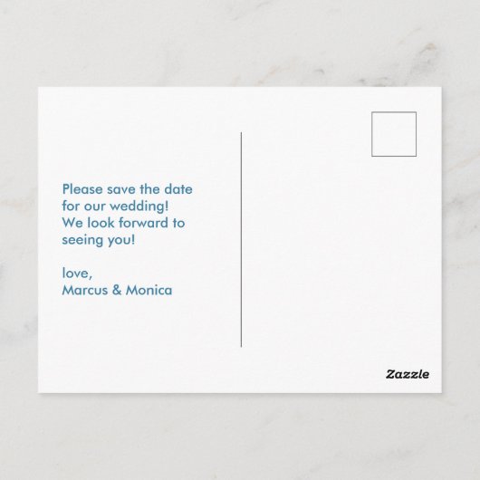 Curvy Kleurrijke Strepen Retro Custom De datum ops Briefkaart (Achterkant)