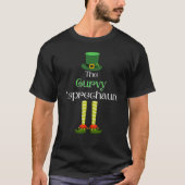 Curvy Leprechaun Matching Family Group St. Patrick T-shirt (Voorkant)