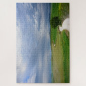 Curvy-levensweg onder donkere wolken legpuzzel (Verticaal)