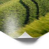 Curvy-lijnen in de groene Toscane fotoprint Foto Afdruk (Hoek)