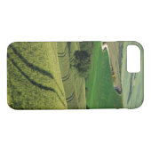 Curvy-lijnen in het groene Toscane iPhone 7 hoesje (Achterkant (Horizontaal))