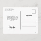 Curvy lijnen Kerstboom Holly Leaf Groen Wit Feestdagenkaart (Achterkant)