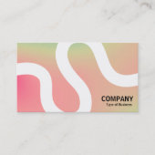 Curvy Line 02a - Zachte gradiënten Visitekaartje (Voorkant)