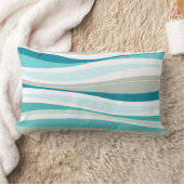 Curvy Lines aqua designer Kussen (Deken)