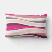 Curvy Lines fuschia designer Kussen (Achterkant)