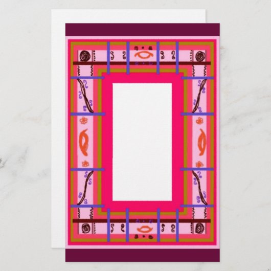 Curvy Pset Stationery Briefpapier (Voorkant / Achterkant)