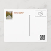 Curvy Road onder bomen met Herfst kleuren Briefkaa Briefkaart (Achterkant)