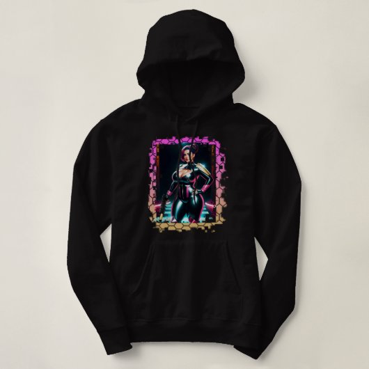 Curvy Sci-Fi Chick Hoodie (Design voorkant)
