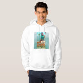 Curvy Stoner (oceaan) Hoodie (Voorkant volledig)